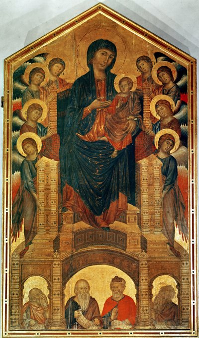 Madonna y Niño en el Trono, c.1280-85 de Giovanni Cimabue